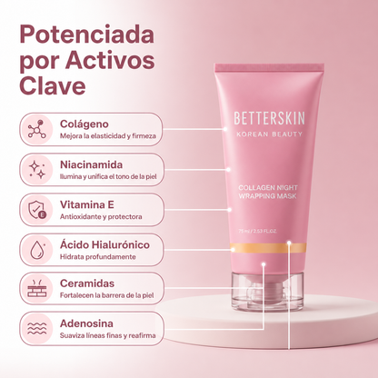 BetterSkin™ Mascarilla de Noche con Colágeno