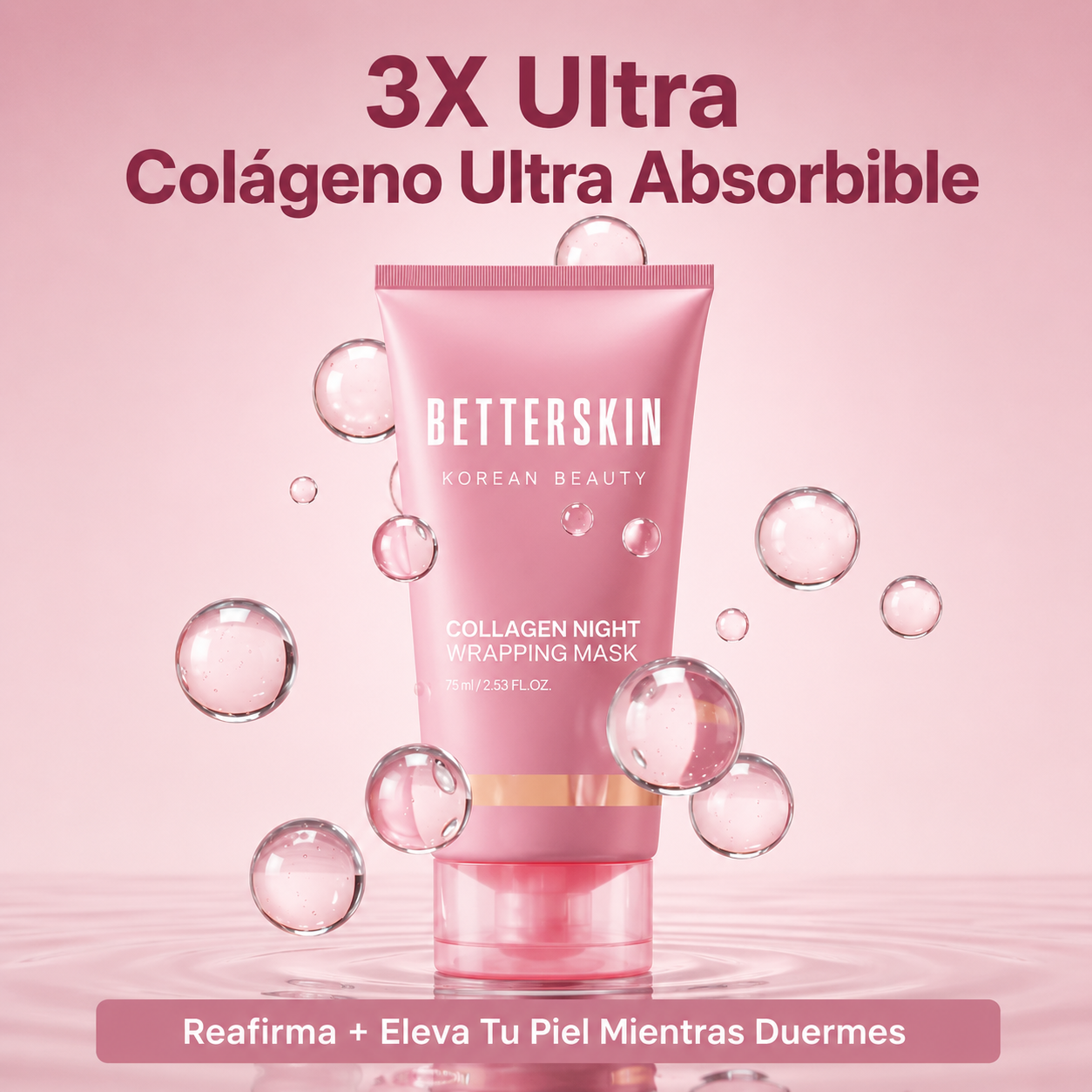 BetterSkin™ Mascarilla de Noche con Colágeno